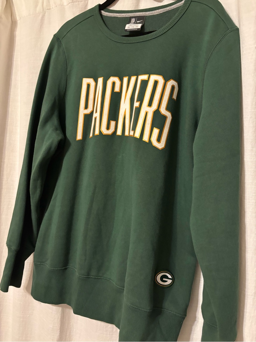 Women’s Nike Green Packers Crewneck Sweatshirt XXL